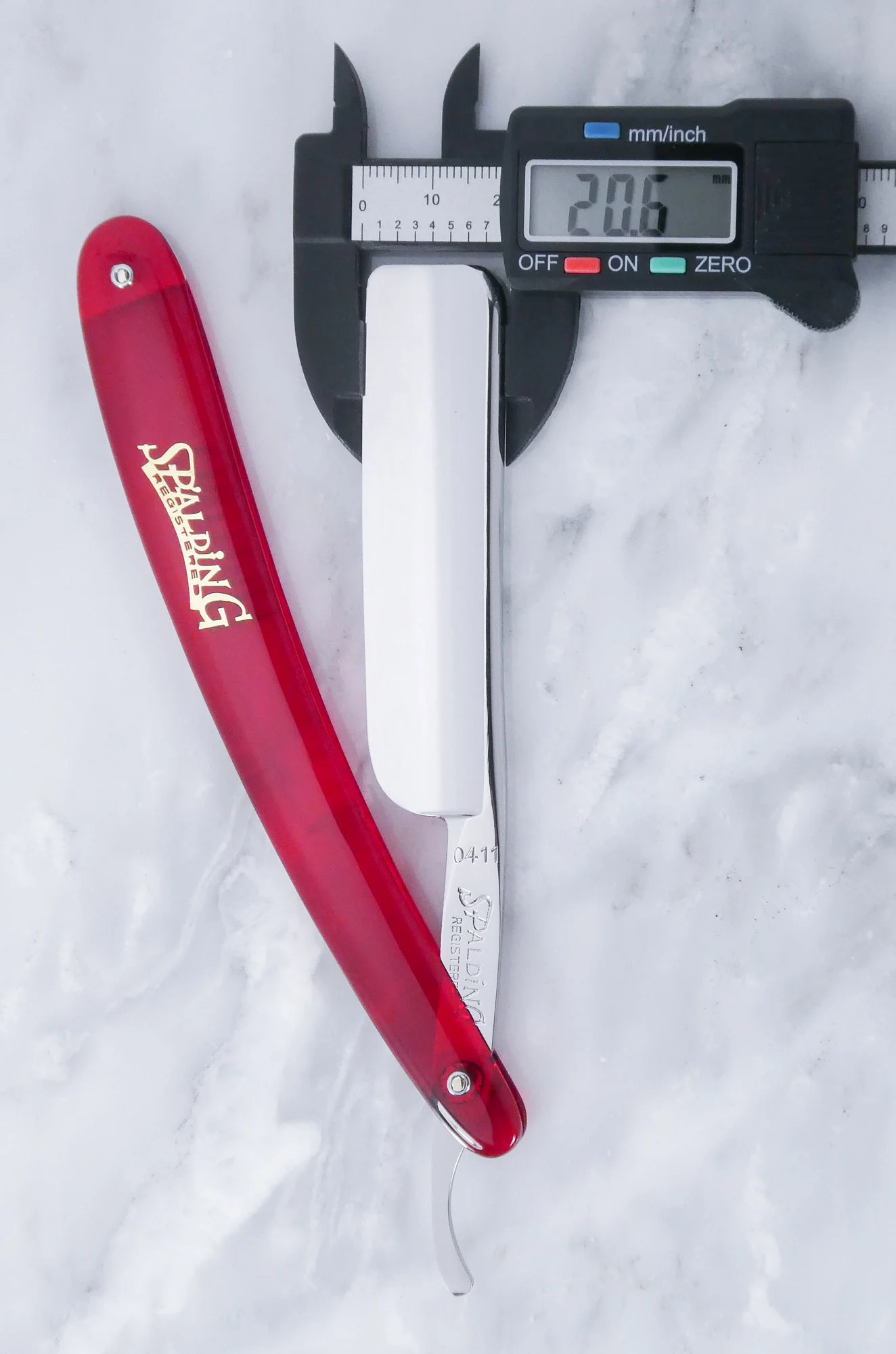 NOS Tanifuji Spalding 0411 Japanese Straight Razor Kamisori